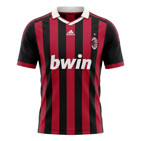 Retro Men's AC Milan 2009/10 Home Soccer Jersey product view 1