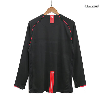 Retro Men's Manchester United 2007/08 Away Long Sleeve Soccer Jersey product view 10