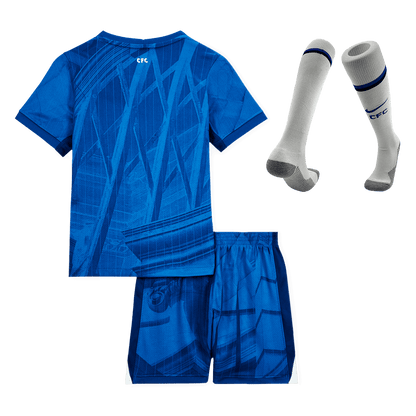 Kid's Chelsea 2025/26 Home Soccer Jersey Full Kit