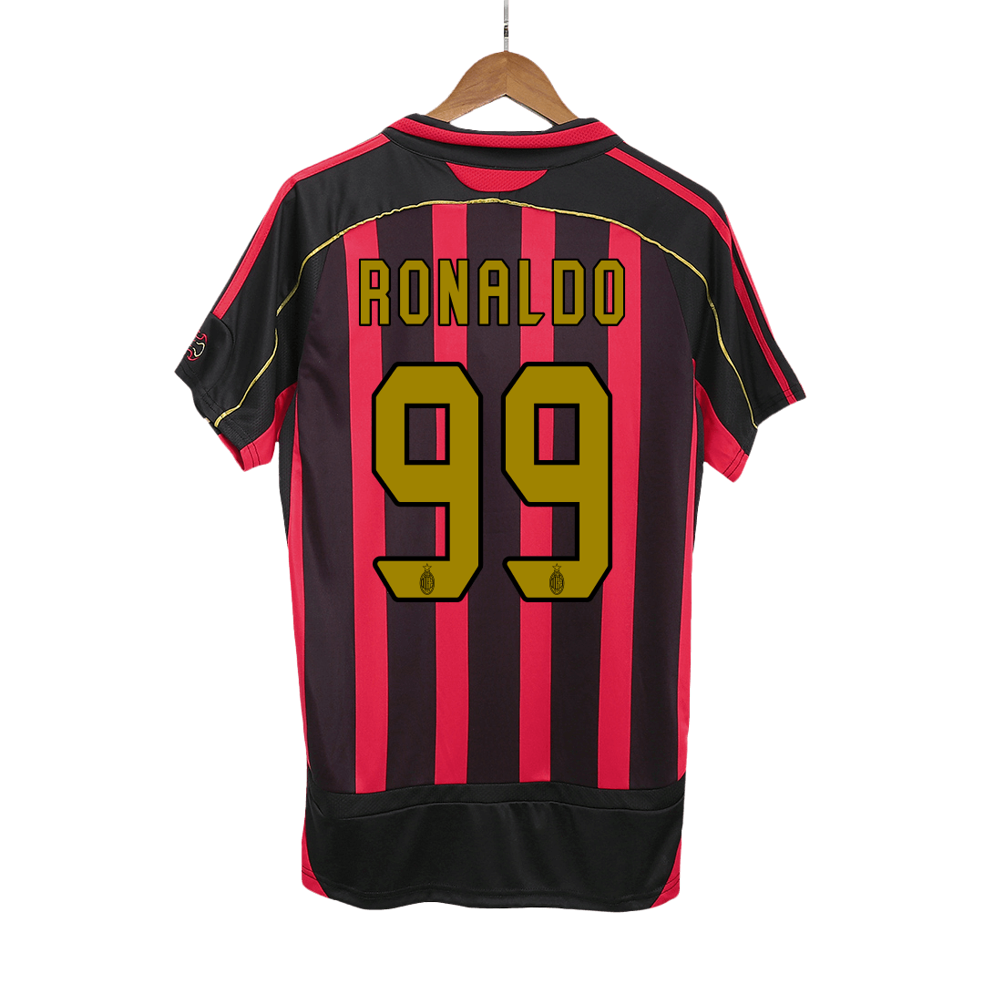 Retro RONALDO #99 Men's AC Milan 2006/07 Home Soccer Jersey product view 1
