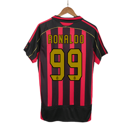 Retro RONALDO #99 Men's AC Milan 2006/07 Home Soccer Jersey product view 1