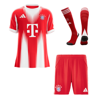 Men's Bayern Munich 2025/26 Home Soccer Jersey Full Kit [PREMIUM]
