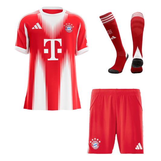 Men's Bayern Munich 2025/26 Home Soccer Jersey Full Kit [PREMIUM]