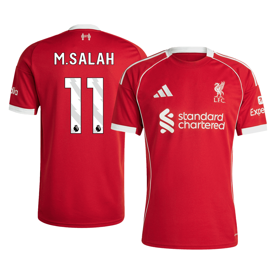 M.SALAH #11 Men's Liverpool 2025/26 Home Soccer Jersey product view 1