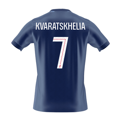 KVARATSKHELIA #7 Men's PSG 2025/26 Home Soccer Jersey Premium product view 8