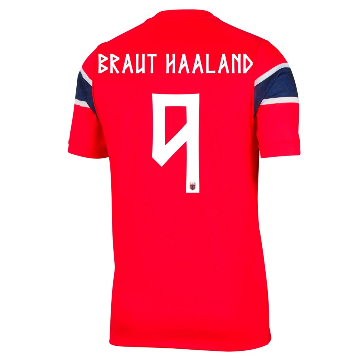 BRAUT HAALAND #9 Men's Norway World Cup 2026 Home Soccer Jersey product view 1