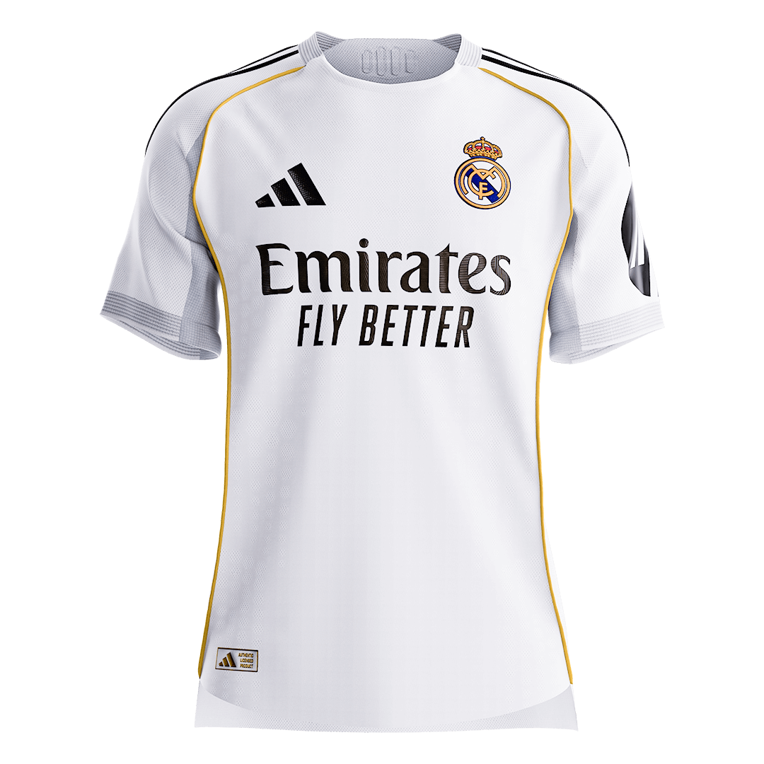 Men's Real Madrid 2025/26 Player Version Home Soccer Jersey - Slim Fit Premium product view 1