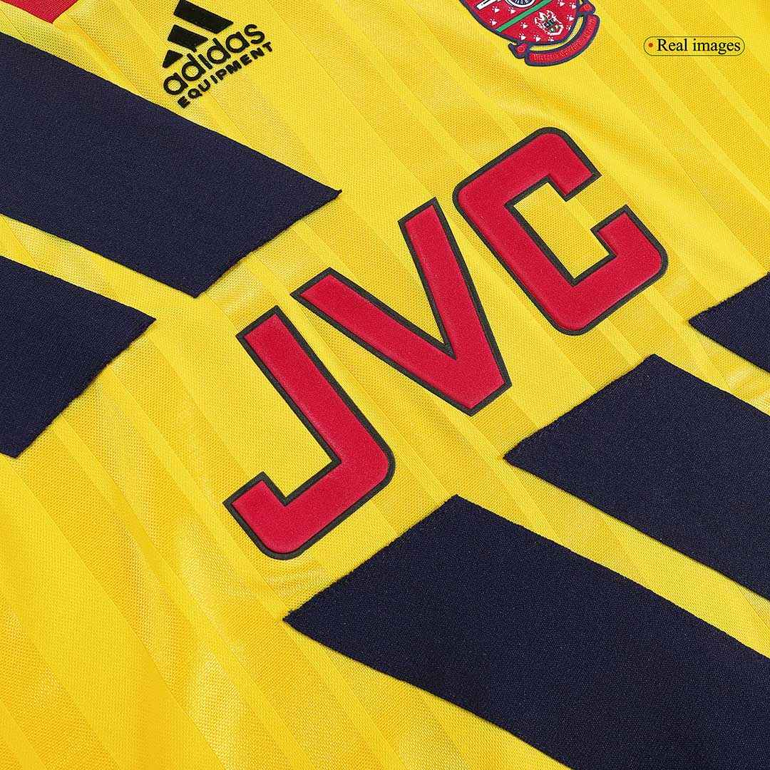 Retro Men's Arsenal 1993/94 Away Soccer Jersey product view 4