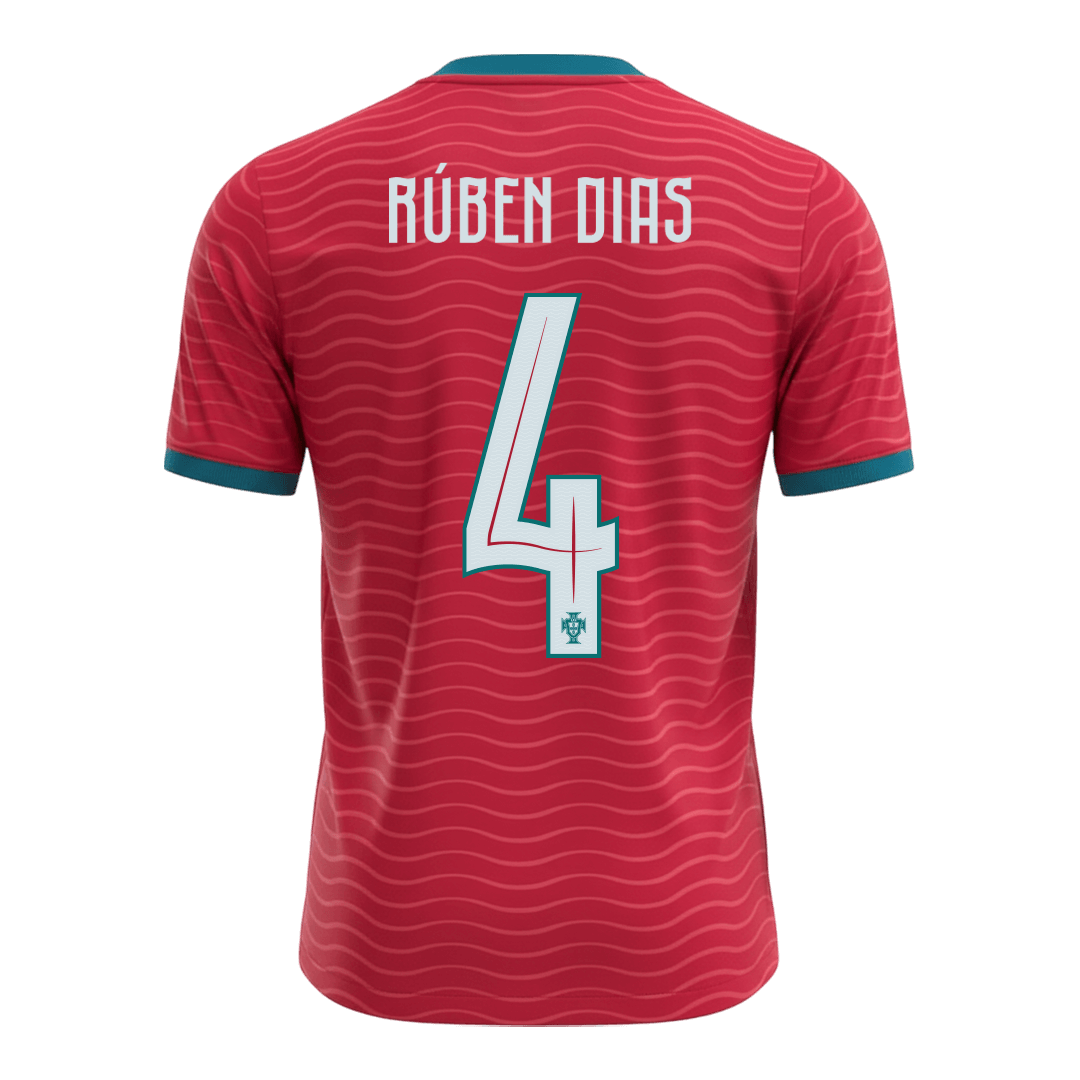 RÚBEN DIAS #4 Men's Portugal World Cup 2026 Home Soccer Jersey product view 8