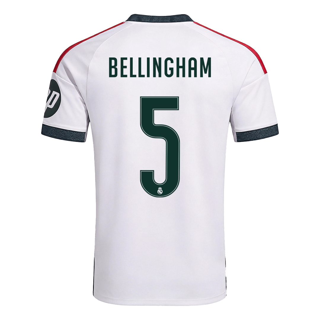 BELLINGHAM #5 Men's Real Madrid 2026/27 Home Soccer Jersey Premium product view 6