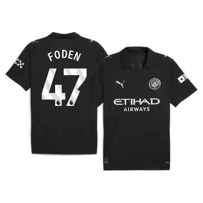 FODEN #47 Men's Manchester City 2025/26 Away Soccer Jersey product view 1
