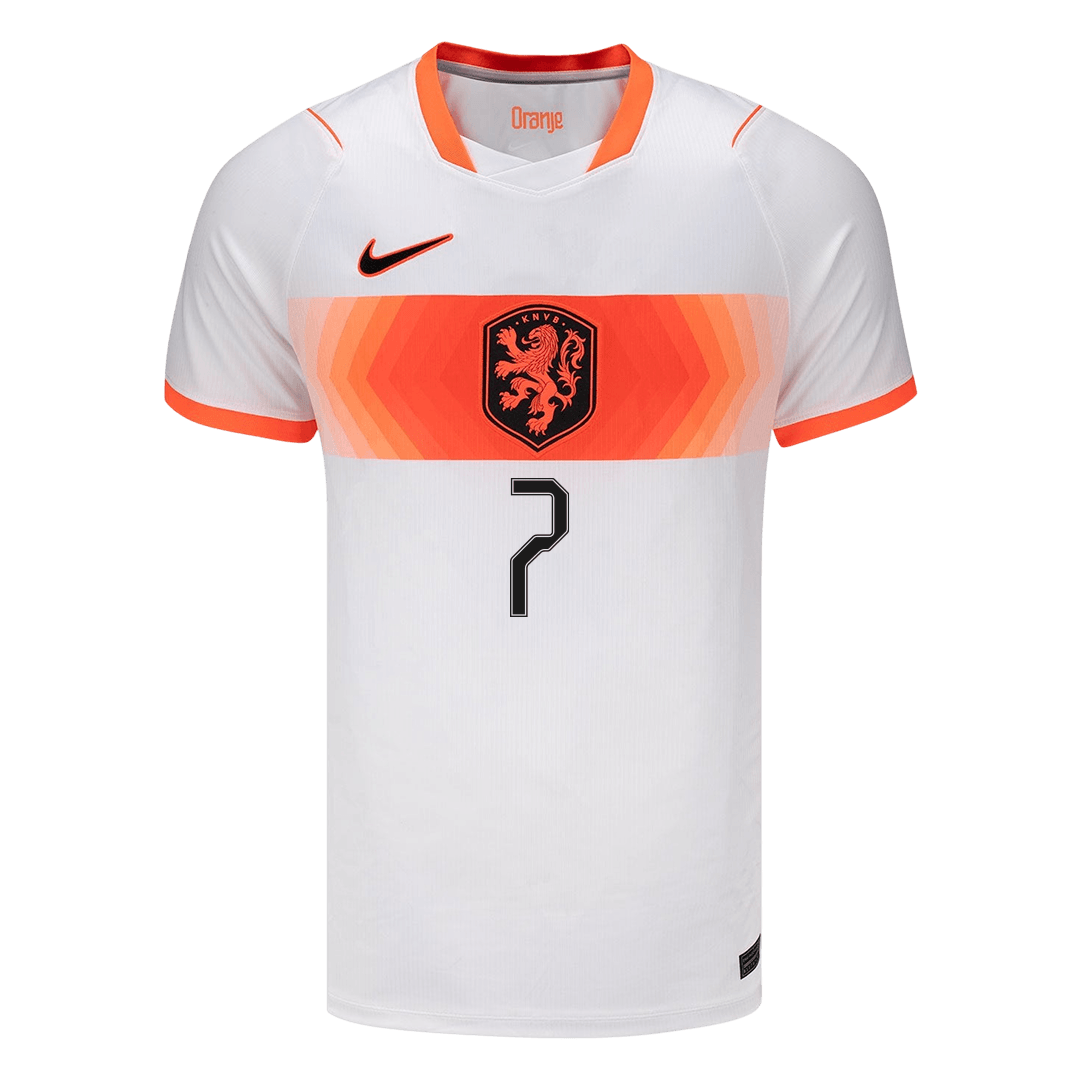 XAVI #7 Men's Netherlands World Cup 2026 Away Soccer Jersey product view 2