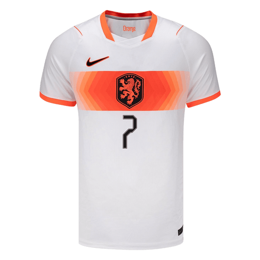 XAVI #7 Men's Netherlands World Cup 2026 Away Soccer Jersey product view 2