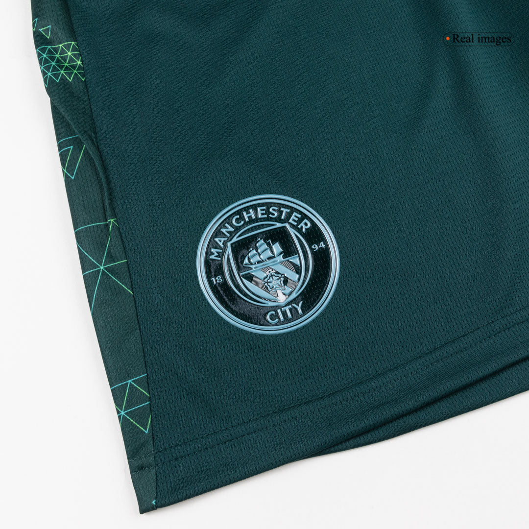 Men's Manchester City 2025/26 Fourth Away Soccer Shorts product view 4