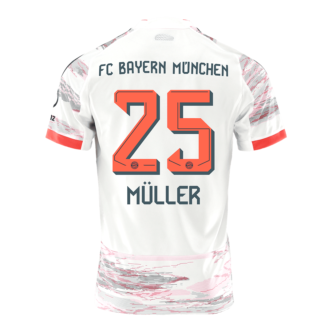 MÜLLER #25 Men's Bayern Munich 2025/26 Away Soccer Jersey product view 12
