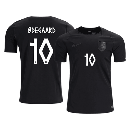 ØDEGAARD #10 Men's Norway World Cup 2026 Away Soccer Jersey product view 1