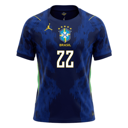 JOÃO PEDRO #22 Men's Brazil World Cup 2026 Away Soccer Jersey product view 8