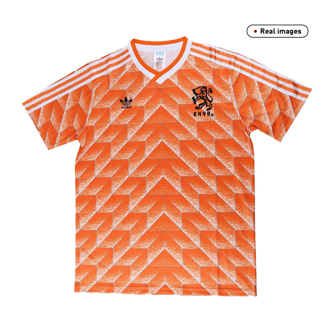 Retro Men's Netherlands 1988 Home Soccer Jersey product view 3