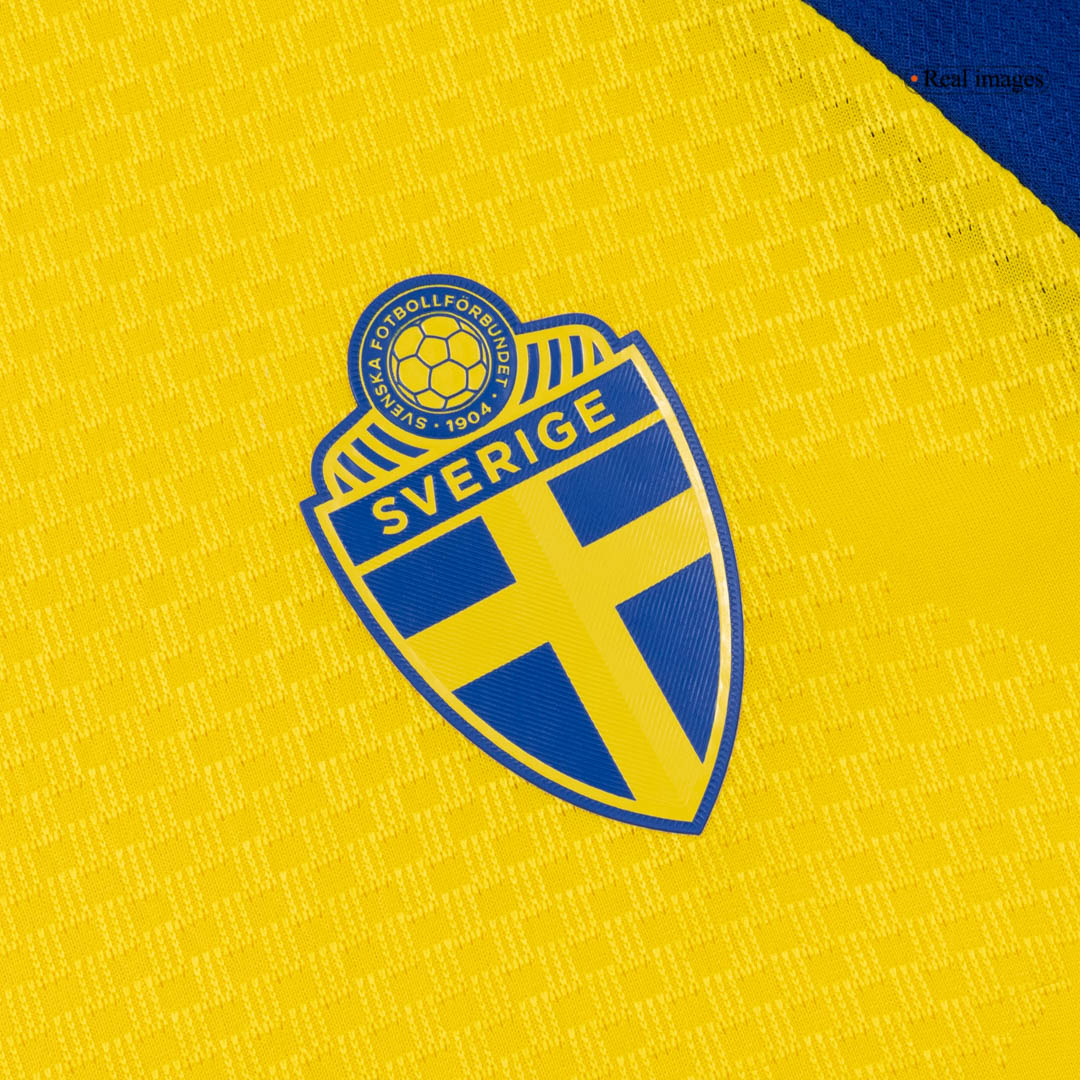 Men's Sweden World Cup 2026 Player Version Home Soccer Jersey - Slim Fit product view 7