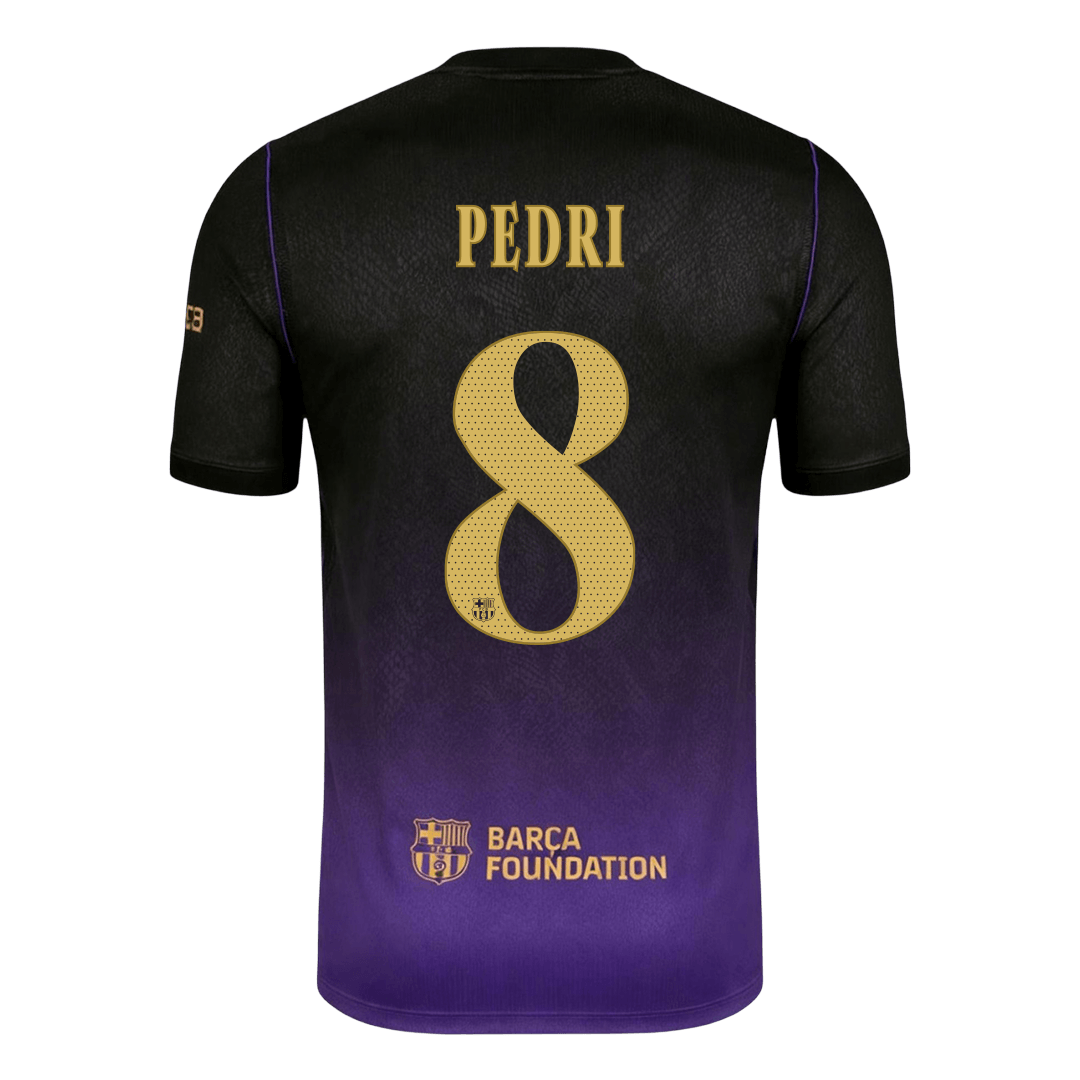 PEDRI #8 Men's Barcelona UCL 2026/27 Away Soccer Jersey product view 3