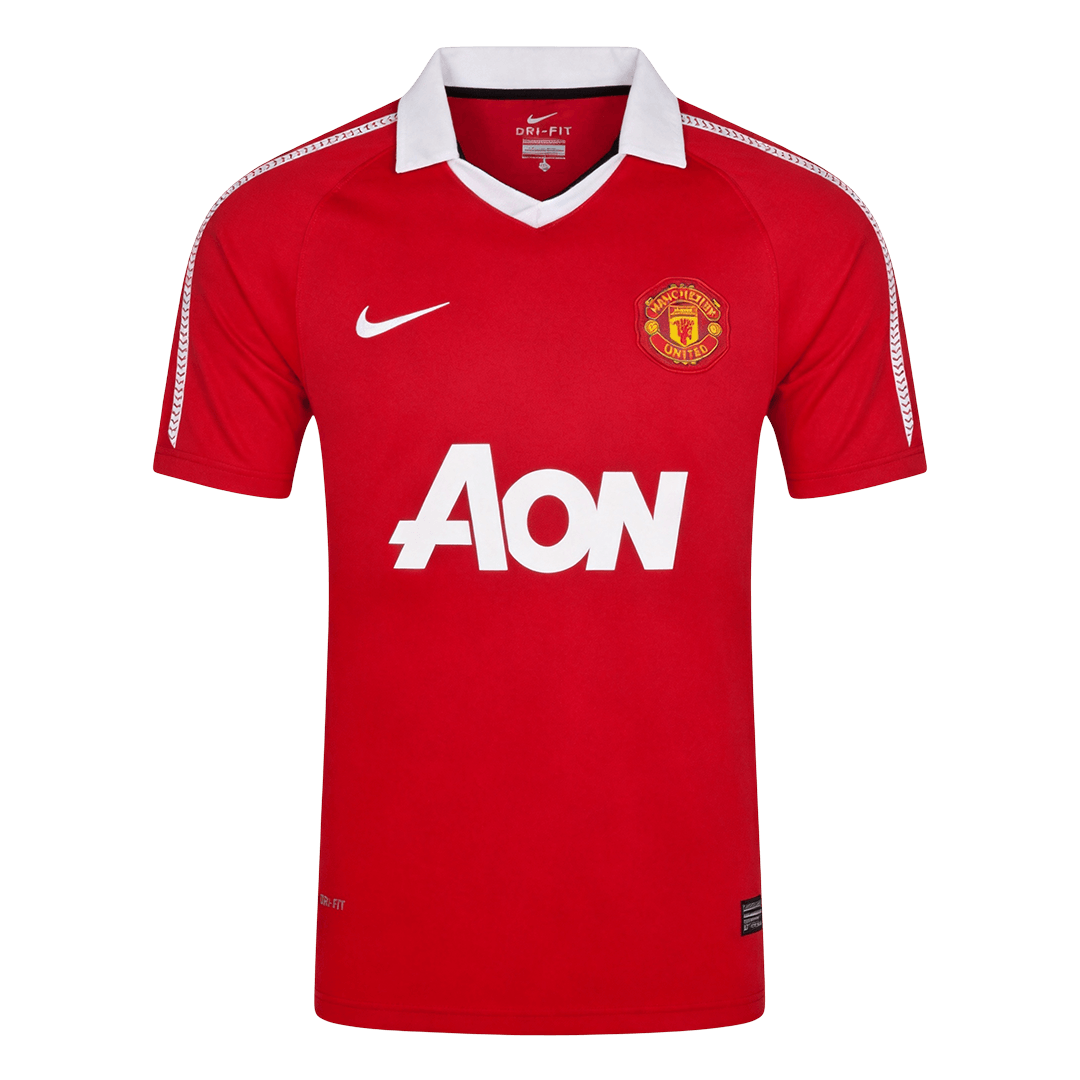 Retro Men's Manchester United 2010/11 Home Soccer Jersey product view 1