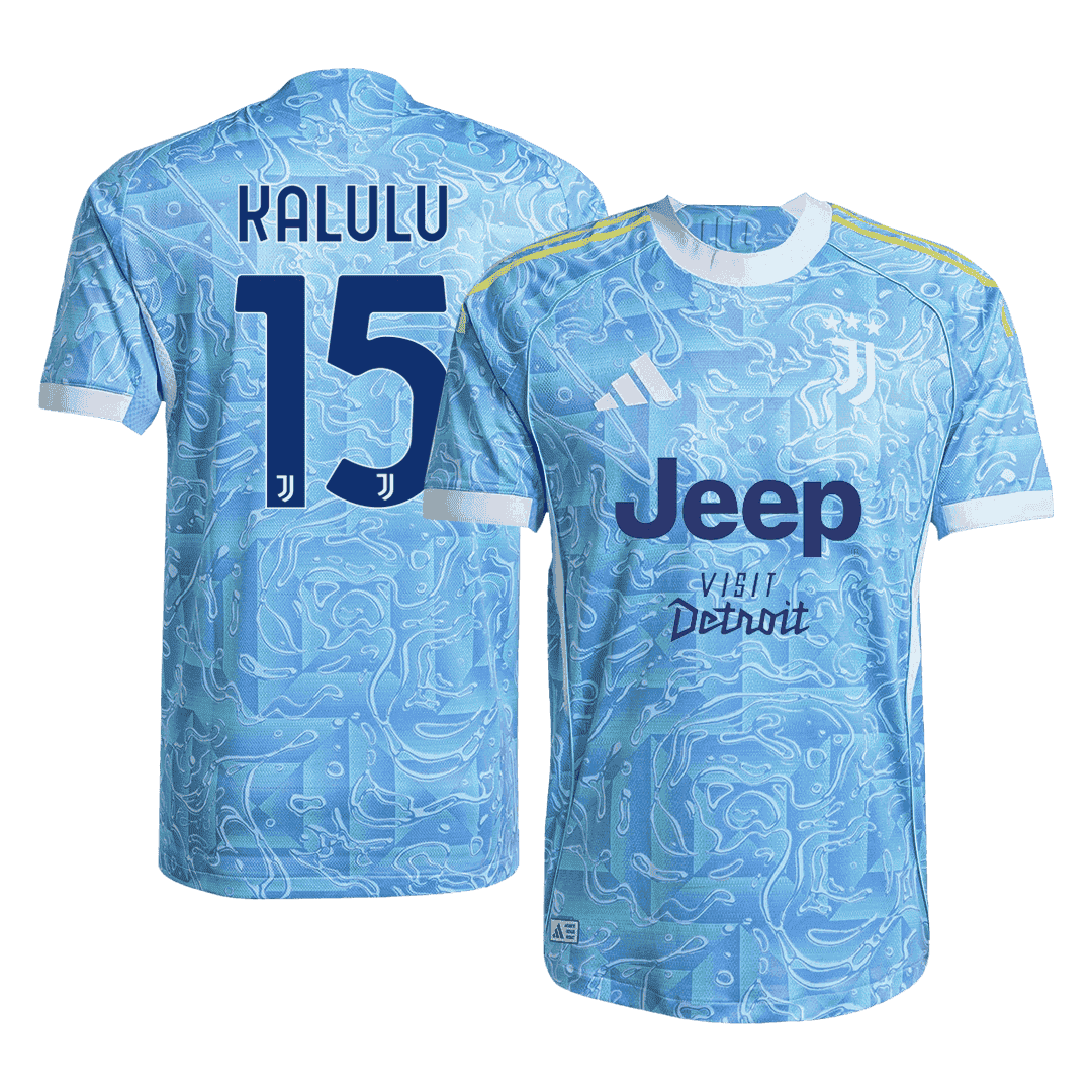 KALULU #15 Men's Juventus 2025/26 Player Version Away Soccer Jersey - Slim Fit product view 1