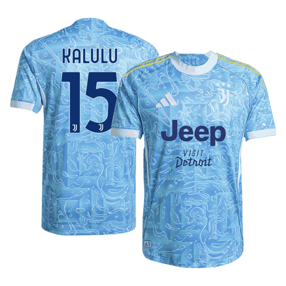 KALULU #15 Men's Juventus 2025/26 Player Version Away Soccer Jersey - Slim Fit product view 1