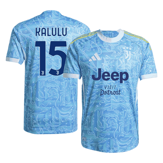 KALULU #15 Men's Juventus 2025/26 Player Version Away Soccer Jersey - Slim Fit product view 1