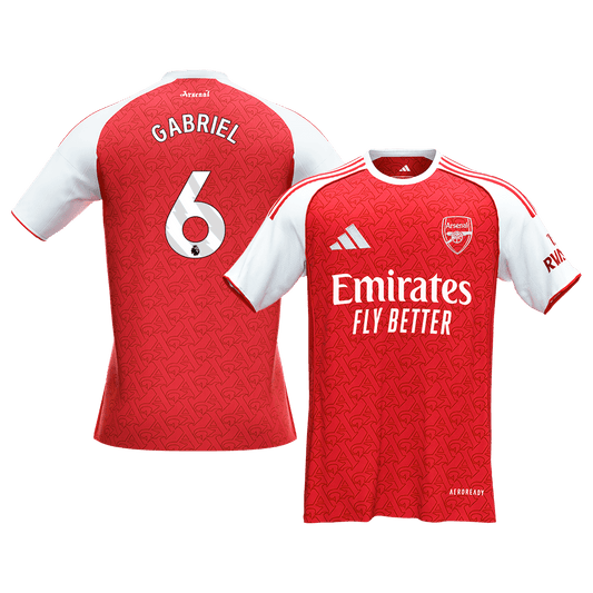 GABRIEL #6 Men's Arsenal 2025/26 Home Soccer Jersey Premium product view 1
