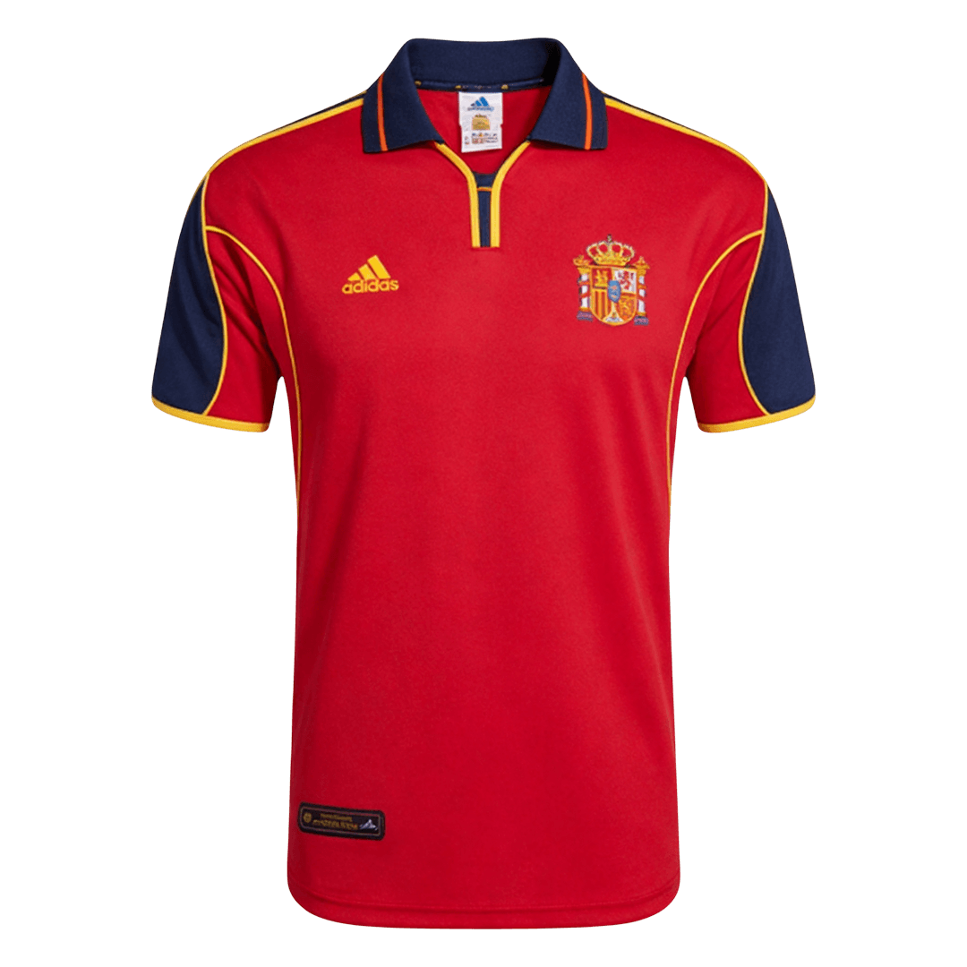 Retro Men's Spain 2000 Home Soccer Jersey product view 1