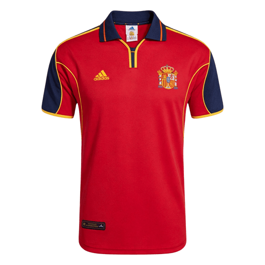 Retro Men's Spain 2000 Home Soccer Jersey product view 1