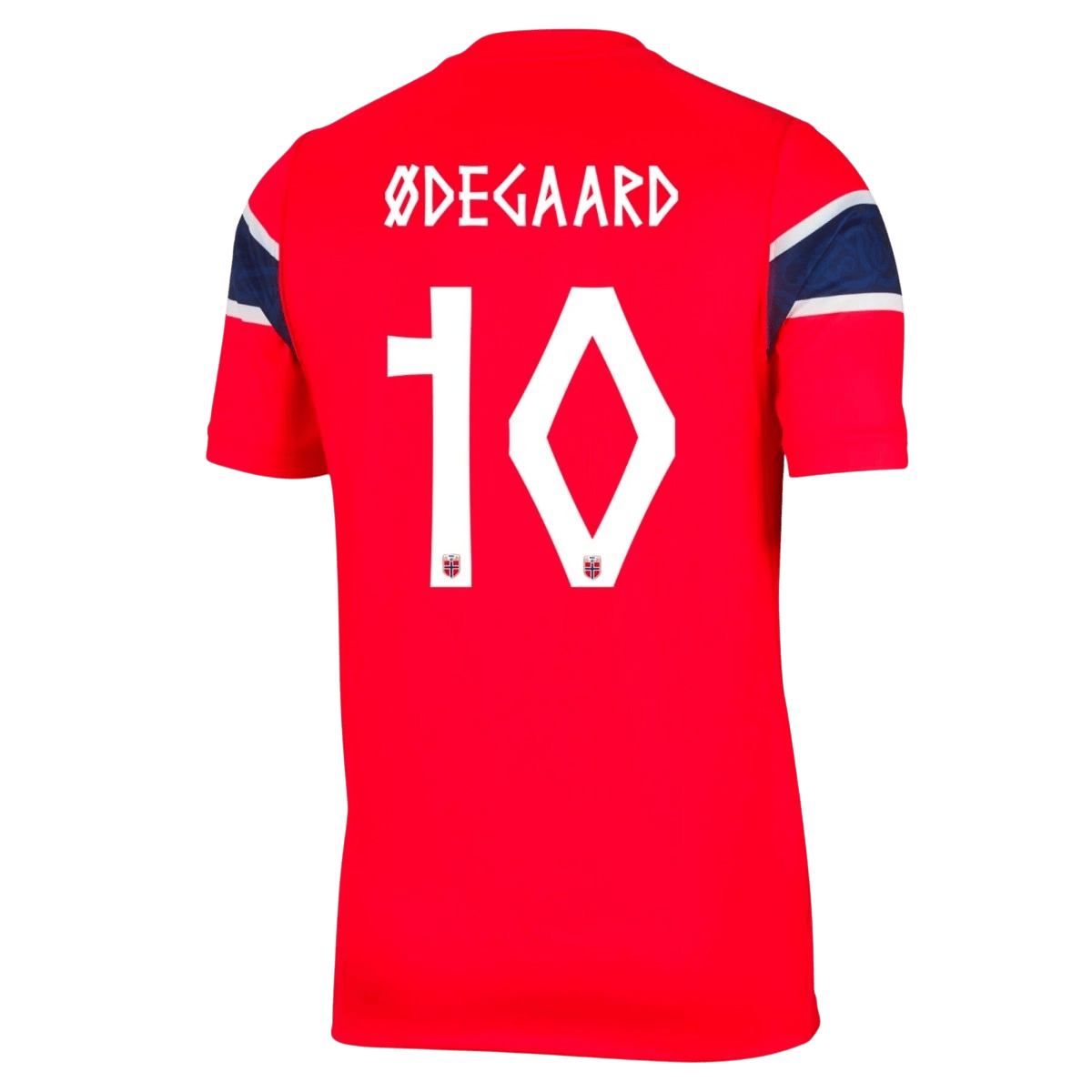 Ødegaard #10 Men's Norway World Cup 2026 Home Soccer Jersey product view 1