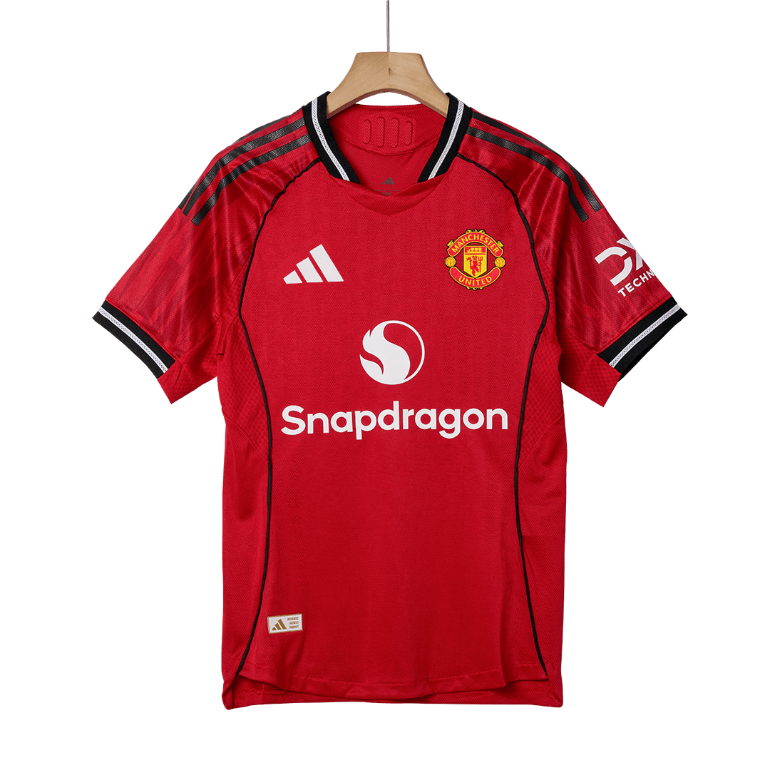 Men's Manchester United 2025/26 Player Version Home Soccer Jersey - Slim Fit product view 10