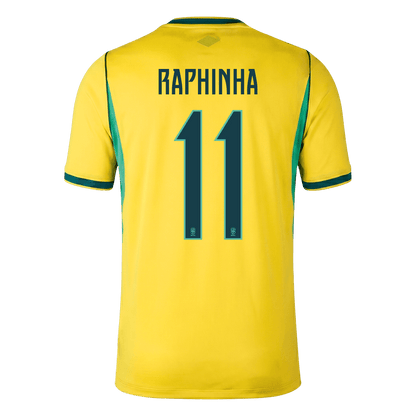 RAPHINHA #11 Men's Brazil World Cup 2026 Home Soccer Jersey Premium product view 6