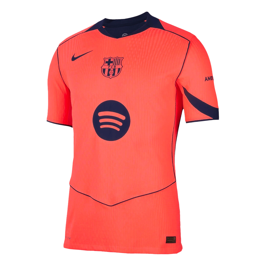 Men's Barcelona 2025/26 Player Version Third Away Soccer Jersey - Slim Fit