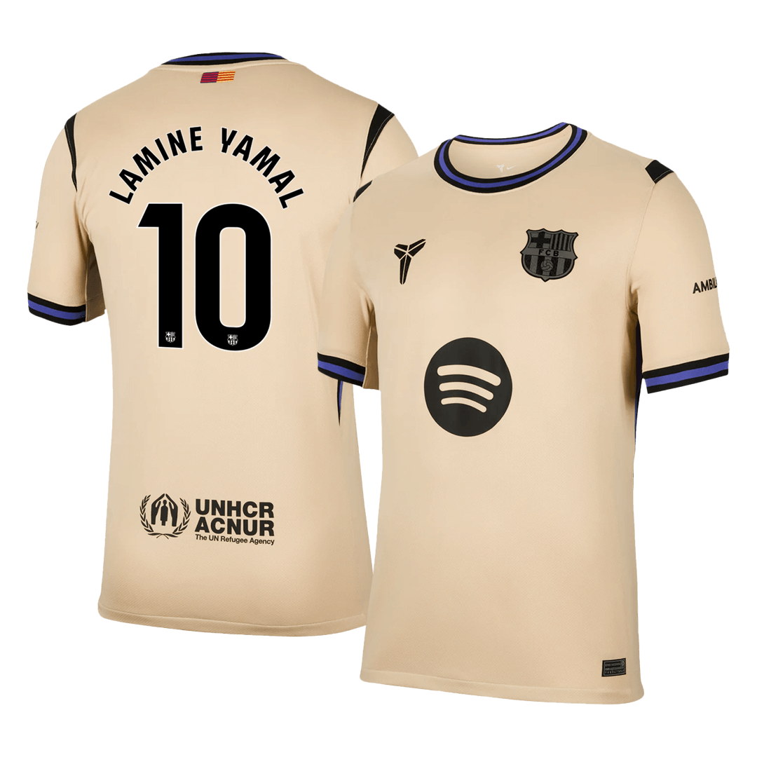 LAMINE YAMAL #10 Men's Barcelona 2025/26 Away Soccer Jersey product view 1