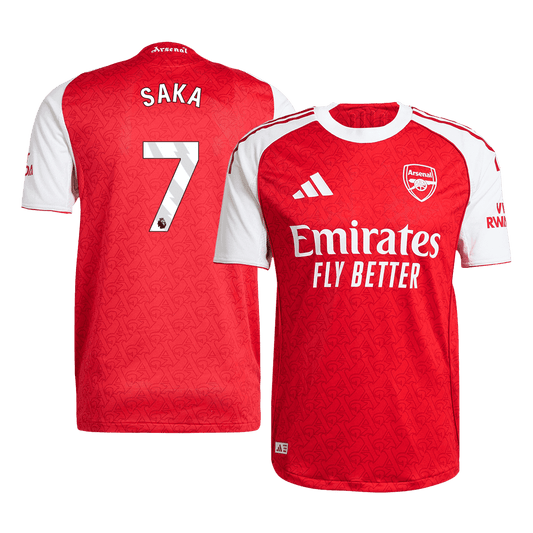 SAKA #7 Men's Arsenal 2025/26 Player Version Home Soccer Jersey - Slim Fit product view 1