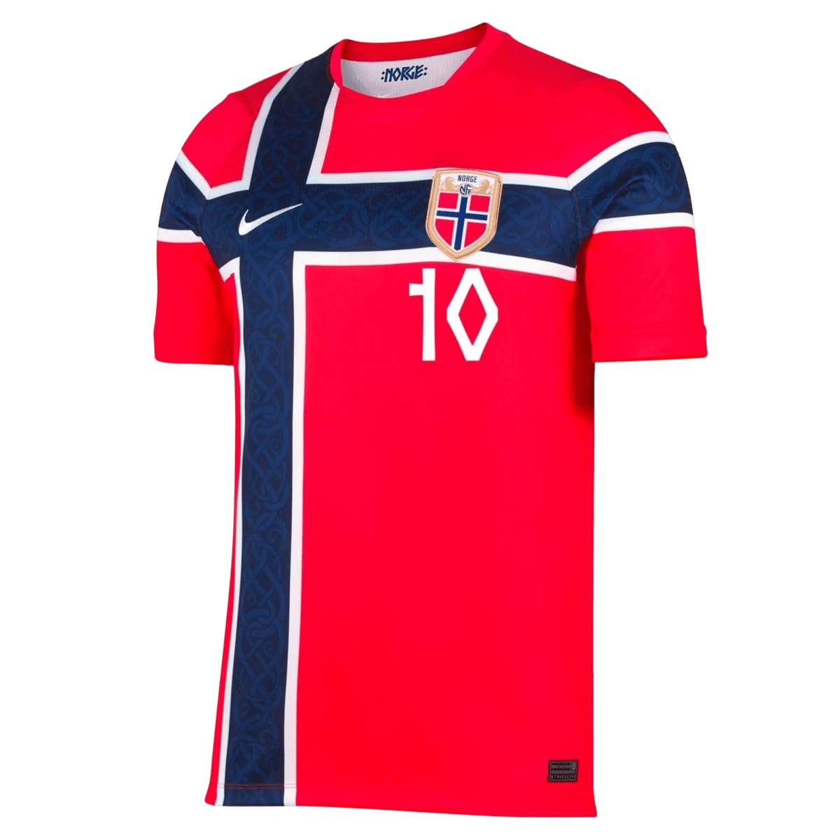 Ødegaard #10 Men's Norway World Cup 2026 Home Soccer Jersey product view 2