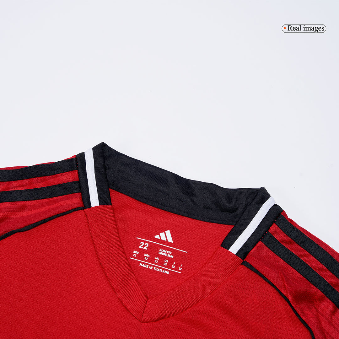 Kid's Manchester United 2025/26 Home Soccer Jersey Full Kit