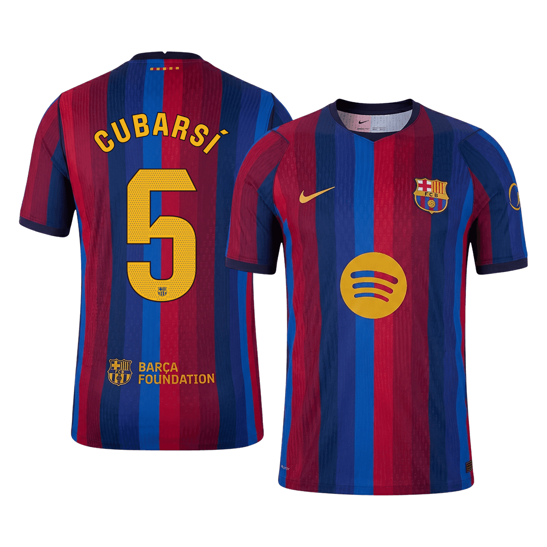 CUBARSÍ #5 Men's Barcelona 2026/27 Player Version Home Soccer Jersey product view 1