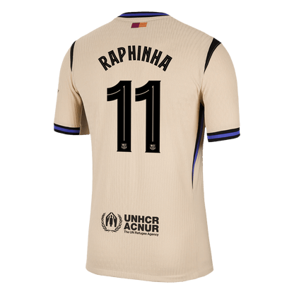 RAPHINHA #11 Men's Barcelona UCL 2025/26 Player Version Away Soccer Jersey - Slim Fit product view 14