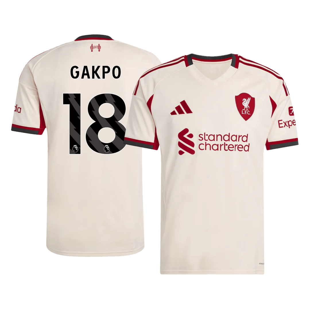 GAKPO #18 Men's Liverpool 2025/26 Away Soccer Jersey product view 1