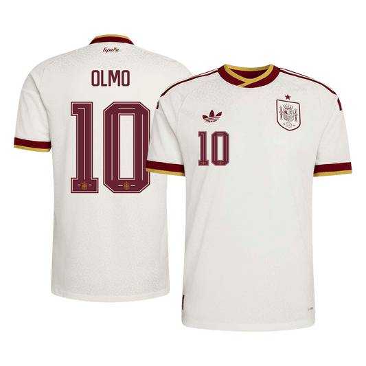 OLMO #10 Men's Spain World Cup 2026 Player Version Away Soccer Jersey - Slim Fit product view 1