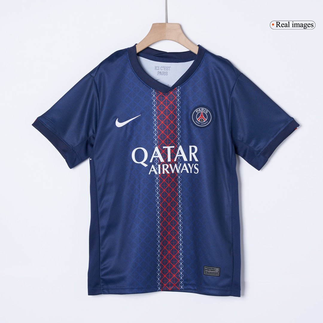Kid's PSG 2025/26 Home Soccer Jersey Kit