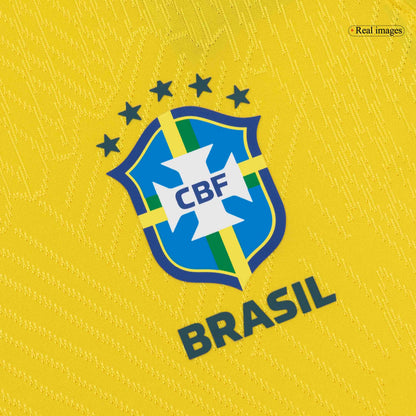 Men's Brazil World Cup 2026 Player Version Home Soccer Jersey - Slim Fit product view 5