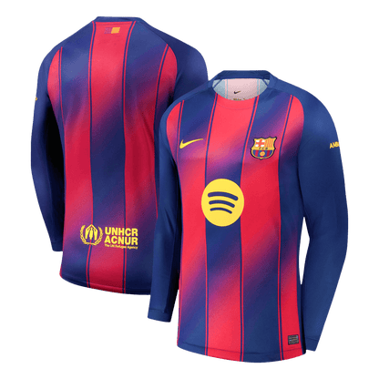 Men's Barcelona 2025/26 Home Long Sleeve Soccer Jersey product view 10