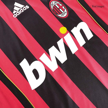 Retro KAKA' #22 Men's AC Milan 2006/07 Home Long Sleeve Soccer Jersey product view 4