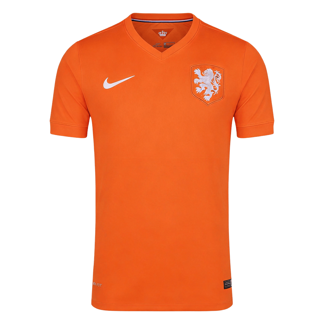 Retro Men's Netherlands World Cup 2014 Home Soccer Jersey product view 1