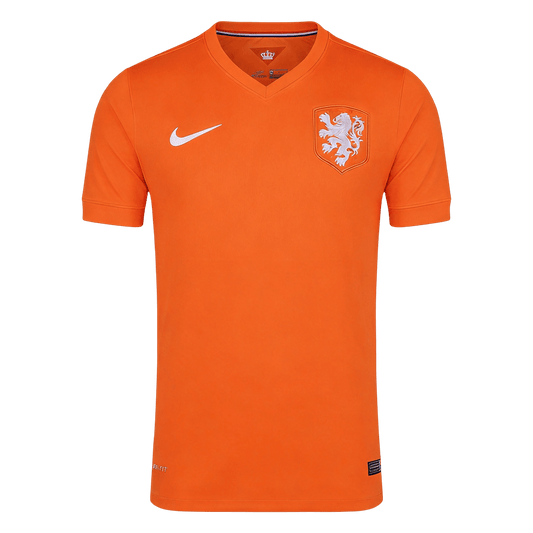 Retro Men's Netherlands World Cup 2014 Home Soccer Jersey product view 1