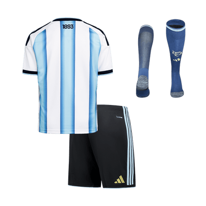 Kid's Argentina World Cup 2026 Home Soccer Jersey Full Kit [PREMIUM]